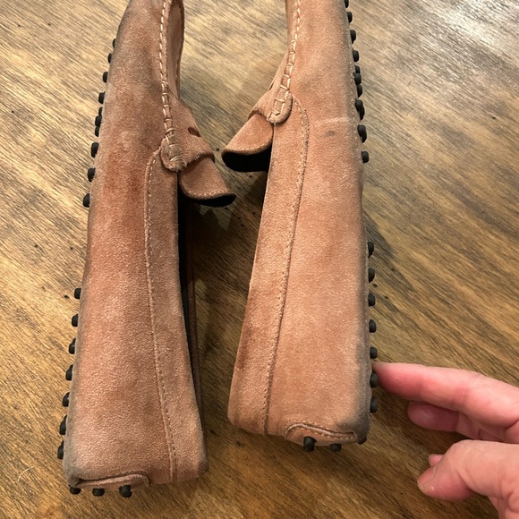 Aurélien soft suede pink driving loafers 39 made in Italy - Picture 7 of 12